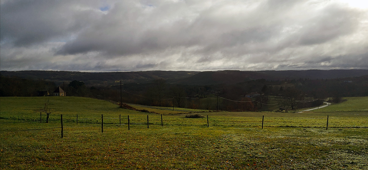 Paysage de la campagne du Lot